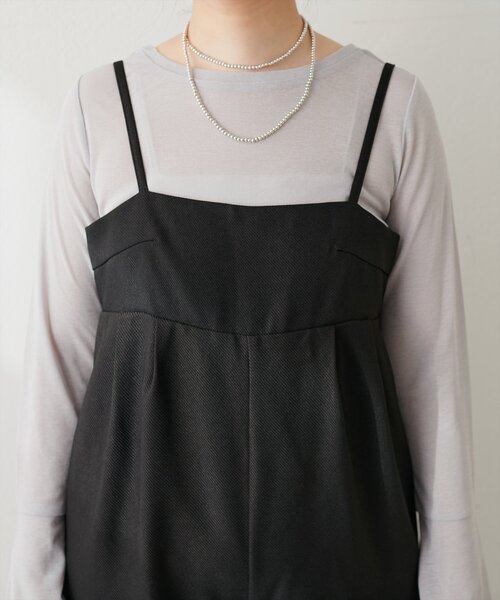 natural couture(ナチュラルクチュール)の「シンプルタックサロペット(その他パンツ・レディース・その他1/ブラウン/ブラック・FREE)」の22枚目の写真