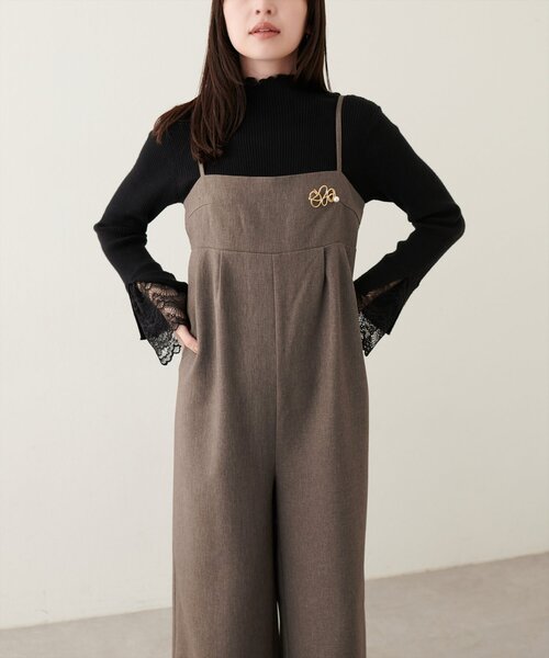 シンプルタックサロペット（その他パンツ）｜natural couture