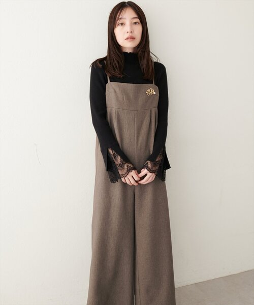 natural couture(ナチュラルクチュール)の「シンプルタックサロペット(その他パンツ・レディース・その他1/ブラウン/ブラック・FREE)」の11枚目の写真