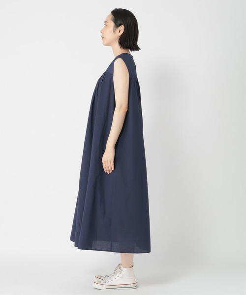 新品❤️archivoネイビーノースリーブワンピース Vネックノースリーブワンピース：紺［OP33NSNV］ | skep-online shop