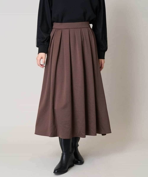 a.v.v(アーヴェヴェ)の「【洗濯機で洗える】落ち感サテンギャザースカート(スカート・レディース・ネイビー/ブラウン/チャコールグレー・34/36/40/38/42)」の19枚目の写真