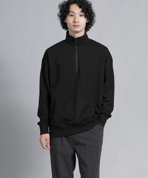 aimoha（アイモハ）の「aimoha men Urban Flex Half-Zip Pullover（スウェット・メンズ・ブラック/ダークグレー/バーガンディー・MEDIUM/LARGE/X-LARGE/XX-LARGE/XXX-LARGE）」の5枚目の写真