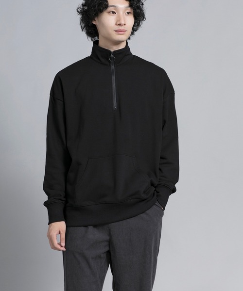 aimoha（アイモハ）の「aimoha men Urban Flex Half-Zip Pullover（スウェット・メンズ・ブラック/ダークグレー/バーガンディー・MEDIUM/LARGE/X-LARGE/XX-LARGE/XXX-LARGE）」の6枚目の写真