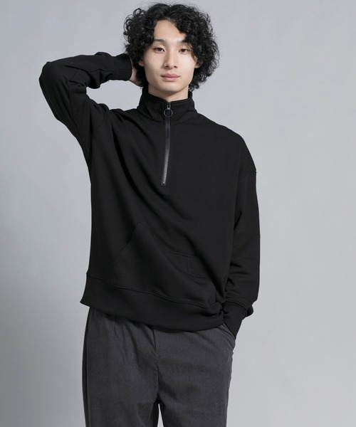 aimoha（アイモハ）の「aimoha men Urban Flex Half-Zip Pullover（スウェット・メンズ・ブラック/ダークグレー/バーガンディー・MEDIUM/LARGE/X-LARGE/XX-LARGE/XXX-LARGE）」の7枚目の写真