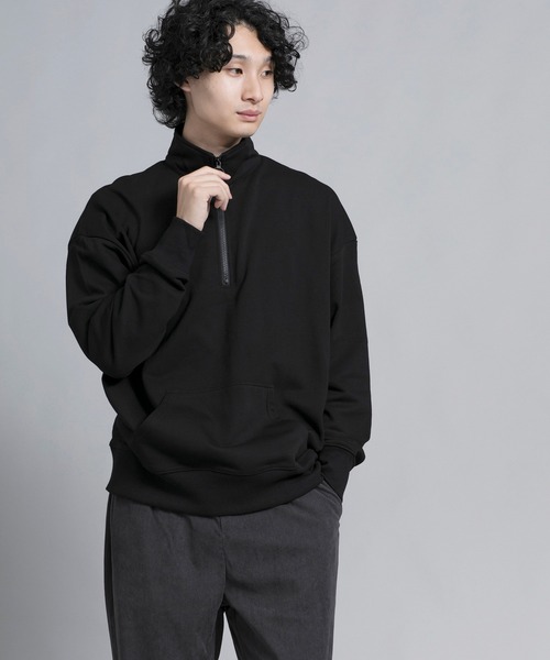 aimoha（アイモハ）の「aimoha men Urban Flex Half-Zip Pullover（スウェット・メンズ・ブラック/ダークグレー/バーガンディー・MEDIUM/LARGE/X-LARGE/XX-LARGE/XXX-LARGE）」の8枚目の写真