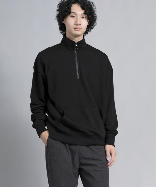 aimoha（アイモハ）の「aimoha men Urban Flex Half-Zip Pullover（スウェット・メンズ・ブラック/ダークグレー/バーガンディー・MEDIUM/LARGE/X-LARGE/XX-LARGE/XXX-LARGE）」の9枚目の写真