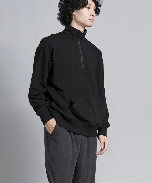 aimoha（アイモハ）の「aimoha men Urban Flex Half-Zip Pullover（スウェット・メンズ・ブラック/ダークグレー/バーガンディー・MEDIUM/LARGE/X-LARGE/XX-LARGE/XXX-LARGE）」の11枚目の写真