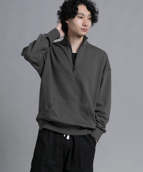 aimoha（アイモハ）の「aimoha men Urban Flex Half-Zip Pullover（スウェット・メンズ・ブラック/ダークグレー/バーガンディー・MEDIUM/LARGE/X-LARGE/XX-LARGE/XXX-LARGE）」の17枚目の写真