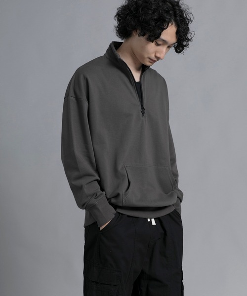 aimoha（アイモハ）の「aimoha men Urban Flex Half-Zip Pullover（スウェット・メンズ・ブラック/ダークグレー/バーガンディー・MEDIUM/LARGE/X-LARGE/XX-LARGE/XXX-LARGE）」の19枚目の写真