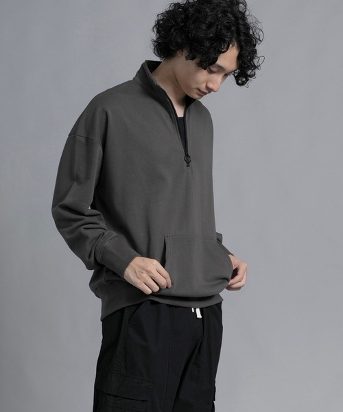 aimoha（アイモハ）の「aimoha men Urban Flex Half-Zip Pullover（スウェット・メンズ・ブラック/ダークグレー/バーガンディー・MEDIUM/LARGE/X-LARGE/XX-LARGE/XXX-LARGE）」の20枚目の写真