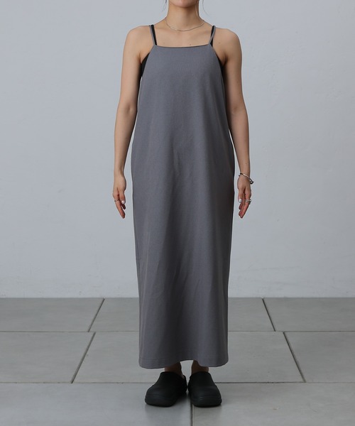 COLONY 2139（コロニートゥーワンスリーナイン）の「ウールライクIラインキャミワンピース（ワンピース・レディース・ブラック/グレー/チャコールグレー・FREE）」の16枚目の写真