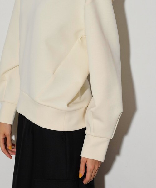 GALLEST(ギャレスト)の「ボンディングスキッパーポロTOPS(Tシャツ/カットソー・レディース・オリーブ/ブラック/アイボリー・38)」の13枚目の写真