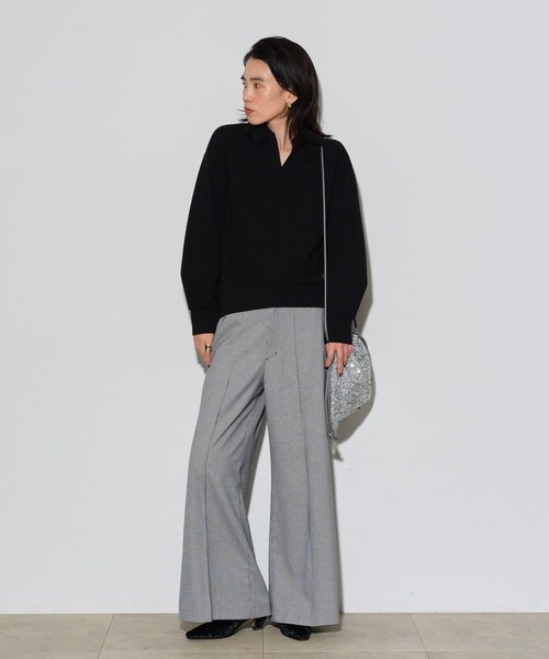 GALLEST(ギャレスト)の「ボンディングスキッパーポロTOPS(Tシャツ/カットソー・レディース・オリーブ/ブラック/アイボリー・38)」の21枚目の写真