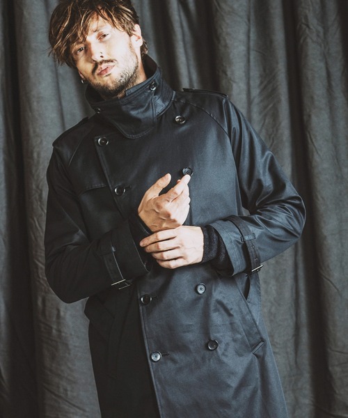 NO ID.(ノーアイディ)の「【NO ID.】Ventile Big Trench Coat / ベンタイル ビッグ トレンチ コート(トレンチコート・メンズ・ブラック/カーキ/ベージュ・ONE SIZE)」の2枚目の写真