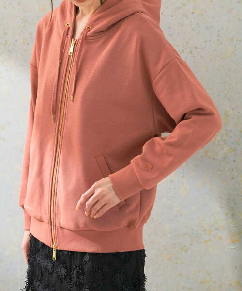 URBAN RESEARCH ROSSO WOMEN（アーバンリサーチ　ロッソ）の「『WEB限定』オーバーZIPパーカー（パーカー・レディース・グレー/ピンク系その他/ホワイト/ネイビー・FREE）」の14枚目の写真