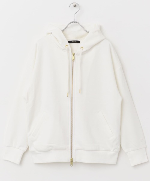 URBAN RESEARCH ROSSO WOMEN（アーバンリサーチ　ロッソ）の「『WEB限定』オーバーZIPパーカー（パーカー・レディース・グレー/ピンク系その他/ホワイト/ネイビー・FREE）」の18枚目の写真