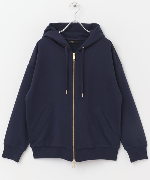 URBAN RESEARCH ROSSO WOMEN（アーバンリサーチ　ロッソ）の「『WEB限定』オーバーZIPパーカー（パーカー・レディース・グレー/ピンク系その他/ホワイト/ネイビー・FREE）」の21枚目の写真
