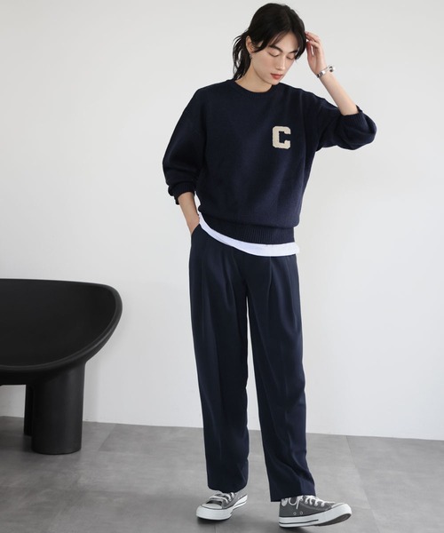 ふいふいページ DIESEL ブラック ロゴ刺繍 長袖ニット ふいふい様専用ページ DIESEL ブラック ロゴ刺繍 長袖ニット