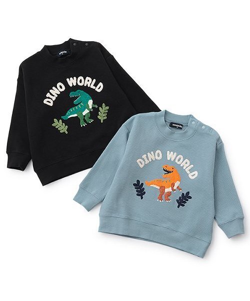 クレードスコープ　新品未使用　恐竜トレーナー　120 未使用、タグ付きグレードスコープ トレーナー オレンジ 恐竜 120