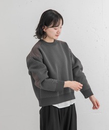 『イージーケア』YURI YOSUMI×EKAL　ハイク アニマルトラックニット