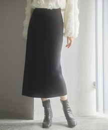 SAISON DE PAPILLON（セゾンドパピヨン）の「レディース 暖かい オフィスカジュアル 楽ちん ニット スカート 裏起毛 冬 ハイウエスト（スカート・レディース）」