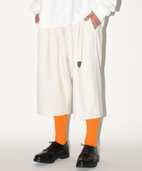 SUPERTHANKS(スーパーサンクス)の「クロップド丈ワイドルーズパンツ/Cropped wide trousers(その他パンツ・メンズ・ベージュ/オートミール/ライトブラック・S/M/L)」の19枚目の写真