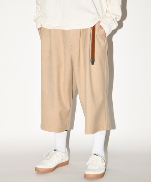 SUPERTHANKS（スーパーサンクス）の「クロップド丈ワイドルーズパンツ/Cropped wide trousers（その他パンツ・メンズ・ベージュ/オートミール/ライトブラック・S/M/L）」の15枚目の写真