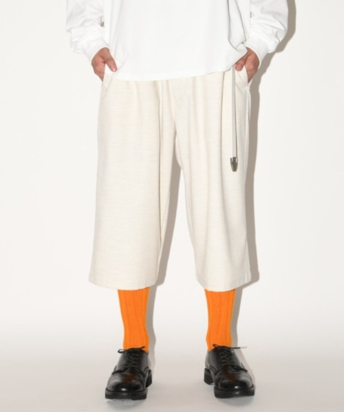 SUPERTHANKS（スーパーサンクス）の「クロップド丈ワイドルーズパンツ/Cropped wide trousers（その他パンツ・メンズ・ベージュ/オートミール/ライトブラック・S/M/L）」の17枚目の写真