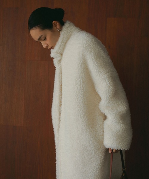 【e/rm】エコファーロングコート e/rm（イーアールエム）の「【e/rm】エコファーロングコート