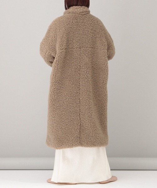 e/rm ファーコート ファージャケット オーバーサイズ FREE ベージュ