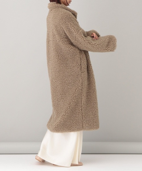 e/rm(イーアールエム)の「【e/rm】エコファーロングコート(その他アウター・レディース・ベージュ/アイボリー・FREE)」の12枚目の写真