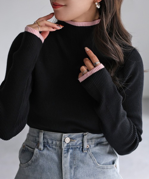 RISMAT by Y's✨️ウール リブニットバイカラー セール】バイカラー