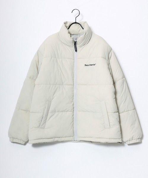 BEN DAVIS（ベンデイビス）の「BEN DAVIS/ベンデイビス BD PUFFER JACKET/オーバーサイズ パファージャケット/中綿 エコダウンジャケット/レディース メンズ（ダウンジャケット/コート・メンズ・ブラック/アイボリー・M/XL/L）」の5枚目の写真