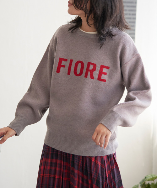 VENCEEXCHANGE(ヴァンスエクスチェンジ)の「FIOREロゴジャガードニット(ニット/セーター・レディース・ブラック/ベージュ/ライトグレー/オフホワイト/グレー・FREE)」の20枚目の写真