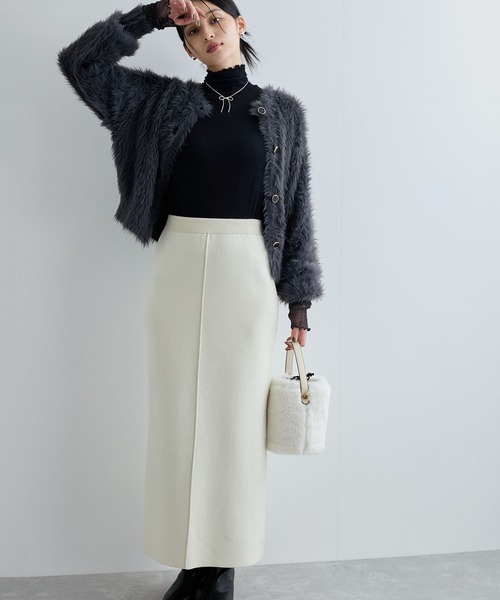 VIS（ビス）の「袖クシュクシュテレコハイネックプルオーバー（Tシャツ/カットソー・レディース・ベージュ/オレンジ/ターコイズブルー/ブラック・FREE）」の13枚目の写真