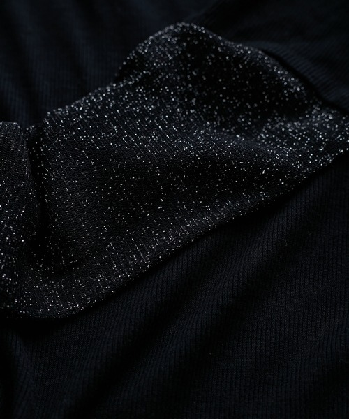 VIS（ビス）の「袖クシュクシュテレコハイネックプルオーバー（Tシャツ/カットソー・レディース・ベージュ/オレンジ/ターコイズブルー/ブラック・FREE）」の22枚目の写真