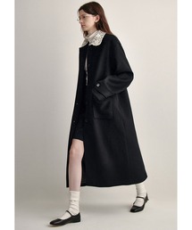 クロシェカラー ウールロングコート FQ24W065【Fano Studios