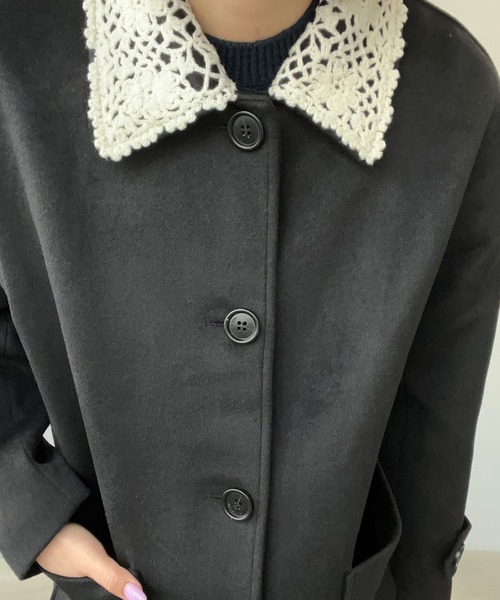 Fano Studios クロシェカラー ウールロングコート chuclla｜クロシェカラー ウールロングコート FQ24W065【Fano