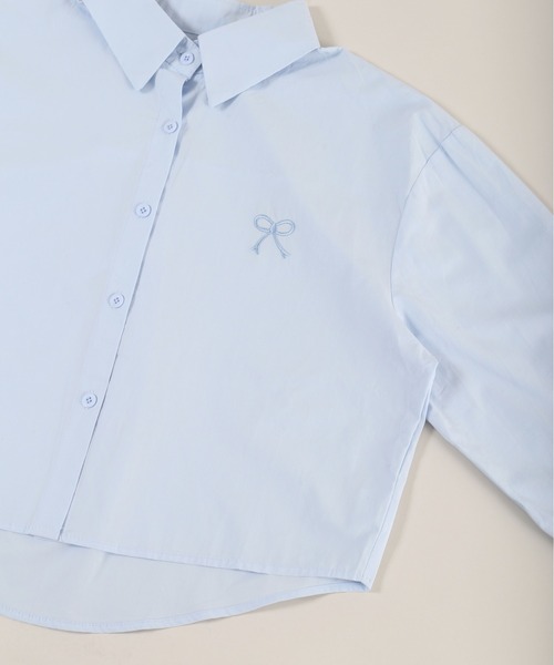 PHILLY(フィリー)の「【PHILLY】リボンワンポイントシャツ(シャツ/ブラウス・レディース・ホワイト/サックスブルー・FREE)」の17枚目の写真