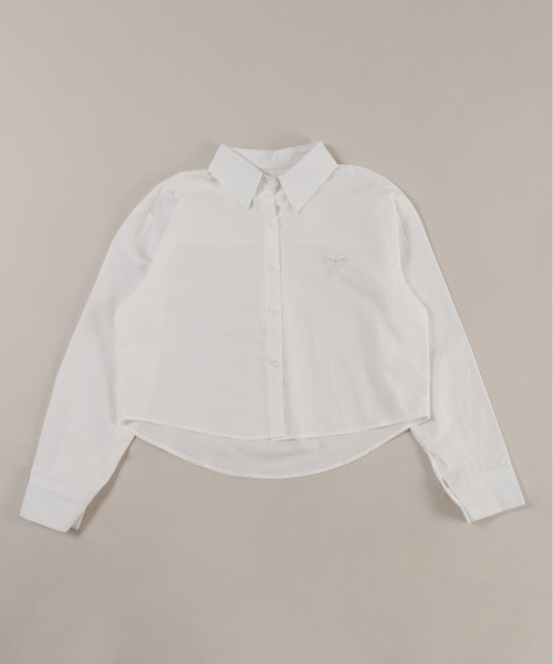 PHILLY(フィリー)の「【PHILLY】リボンワンポイントシャツ(シャツ/ブラウス・レディース・ホワイト/サックスブルー・FREE)」の13枚目の写真