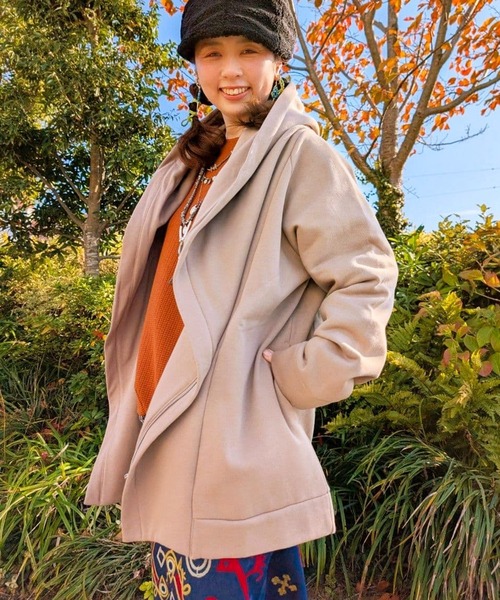 チャイハネ（チャイハネ）の「【チャイハネ】ホワートMEN'Sフードジャケット（その他アウター・メンズ・ブラック/ワイン/ターコイズブルー/ベージュ/イエロー/ブラウン/ネイビー/ダークベージュ・FREE）」の5枚目の写真