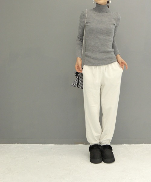SOROTTO(ソロット)の「厚底 ふわふわムートンスリッポン(スリッポン・レディース・ブラック/キャメル・S/M/L/LL)」の12枚目の写真