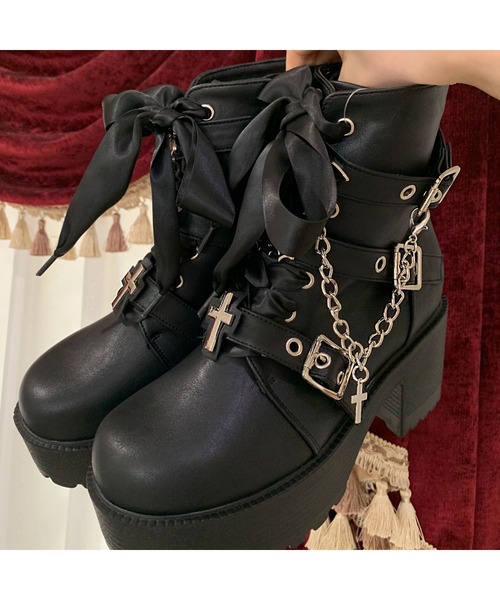 厚底×コウモリ×十字架スニーカー（ブーツ）｜cs T&P（シーエスティー