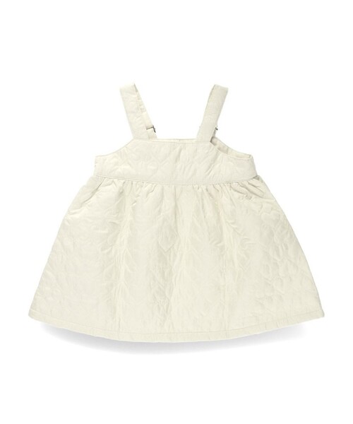 BRANSHES（ブランシェス）の「【ベビー】キルティングジャンパースカート（その他ベビーウェア・キッズ・アイボリー/カーキ・70/80）」の3枚目の写真