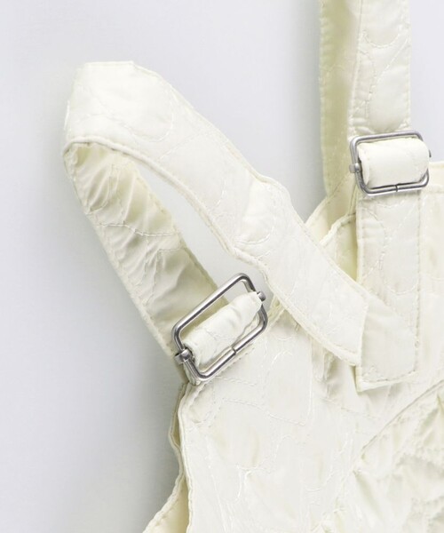 BRANSHES（ブランシェス）の「【ベビー】キルティングジャンパースカート（その他ベビーウェア・キッズ・アイボリー/カーキ・70/80）」の6枚目の写真