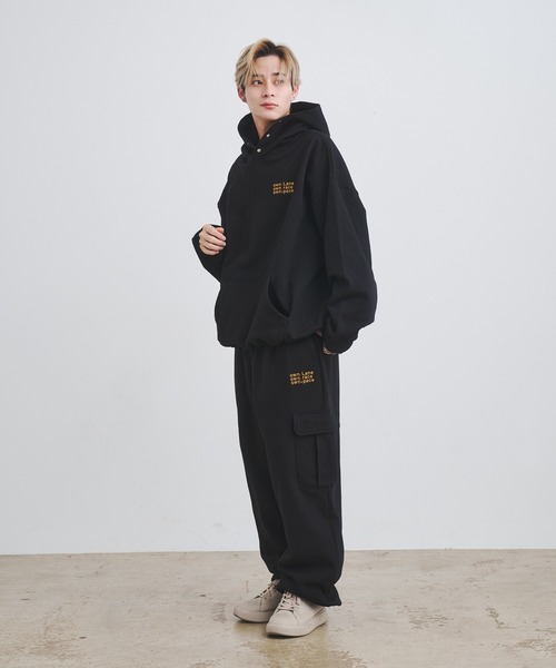 INTER FACTORY（インターファクトリー）の「かつや - スナップボタンフーディー - made in INTER FACTORY（パーカー・メンズ・ブラック/ブルー/グレー・LARGE/MEDIUM）」の5枚目の写真