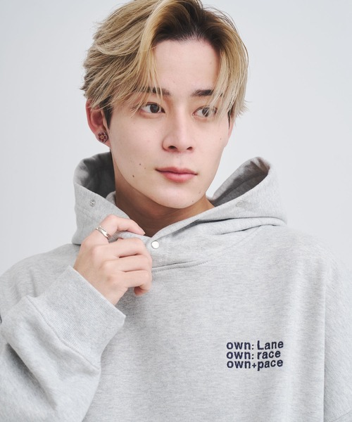 INTER FACTORY（インターファクトリー）の「かつや - スナップボタンフーディー - made in INTER FACTORY（パーカー・メンズ・ブラック/ブルー/グレー・LARGE/MEDIUM）」の21枚目の写真