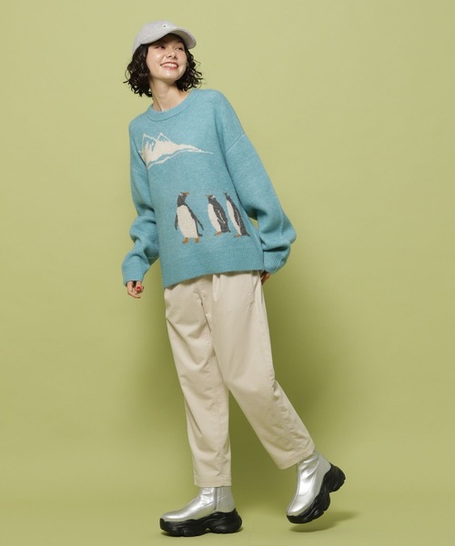 niko and（ニコアンド）の「【あさひやま動物園応援商品】ニット