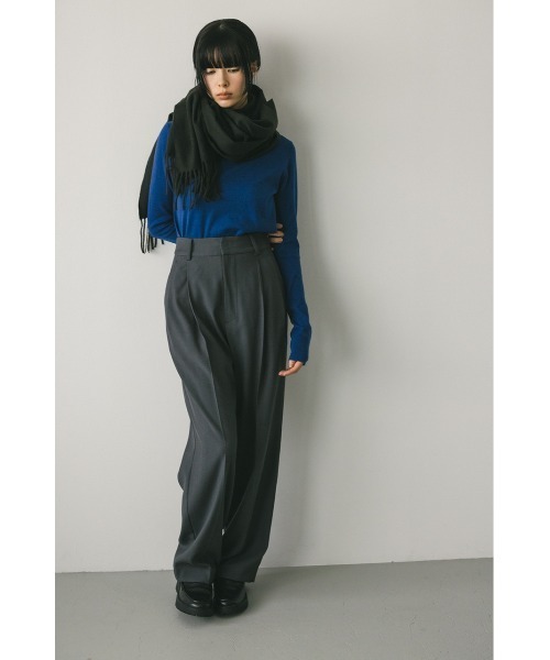 STYLEMIXER（スタイルミキサー）の「ウォッシャブルクルーネックニット（ニット/セーター・レディース・ブルー/アイボリー/ブラック・FREE）」の20枚目の写真