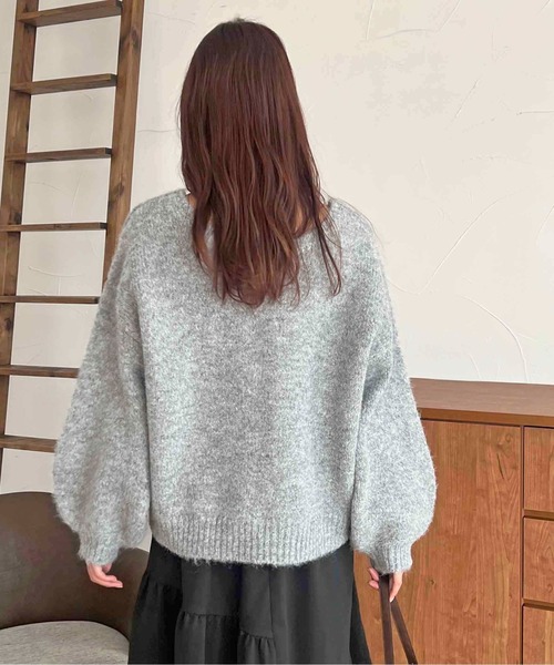 apres jour clair(アプレジュールクレア)の「【apres jour clair】袖ボリュームニット【ZOZOTOWN限定アイテム】(ニット/セーター・レディース・アイボリー/グレー/オレンジ系その他/ベージュ系その他・フリー/X-LARGE)」の12枚目の写真